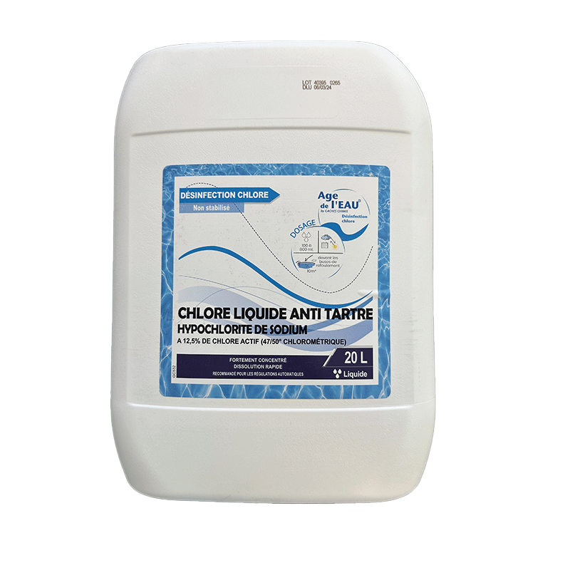 Chlore liquide anti-tartre 20L